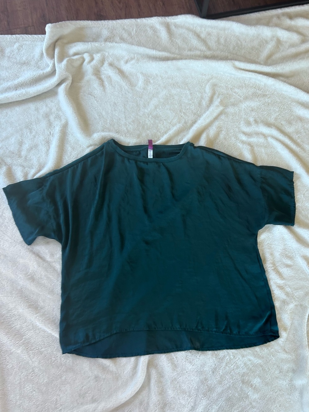 Adore Me Women’s Plus Size Forest Green Short Sleeve Top